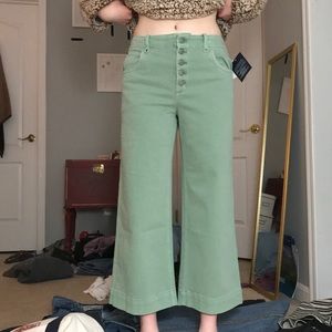 Gap High Rise Wide Leg Crop Jeans Size 6